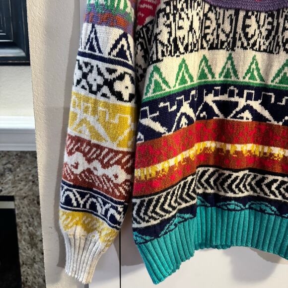 NWT Anthropologie Aldo Martins Ryan Fair Isle Wool Blend Sweater Medium - Picture 7 of 11